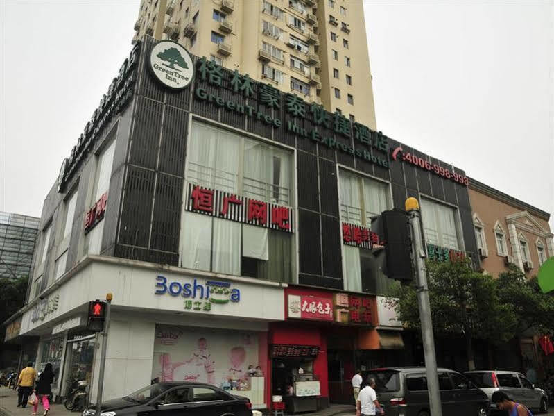 Greentree Inn Shanghai Dongming Road Subway Station Express Hotel Exteriör bild